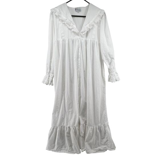 The 1 For U Nightgown Size Large White Color Lace Victorian Maxi Shift Lace - Picture 1 of 5